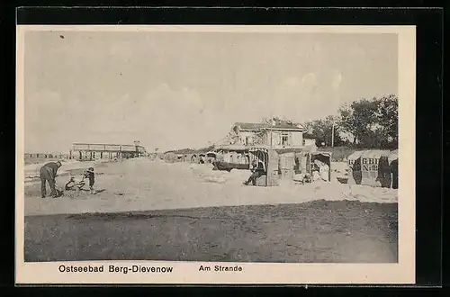 AK Berg-Dievenow, Am Strande