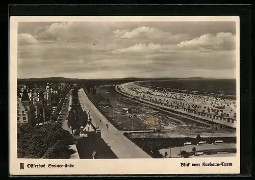 AK Swinemünde, Blick vom Kurhaus-Turm