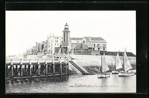 AK Blankenberghe, L`Entree du Port et le Phare