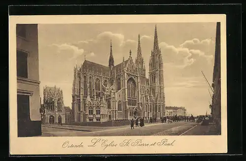 AK Ostende, L`Eglise St. Pierre et Paul