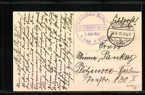 AK Ostende, L`entree de la Ville