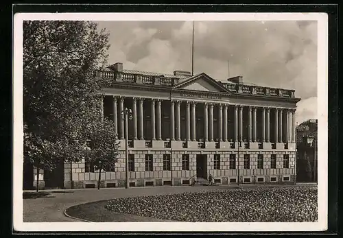 AK Posen, Strassenfront der Städtischen Raczynkibibliothek