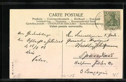 AK Le cimetière de St. Privat