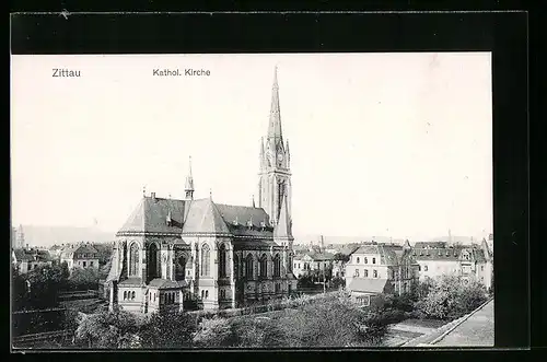 AK Zittau, Kathol. Kirche