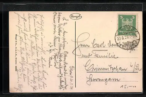 AK Göhren, Seebrücke bei Sturm