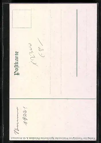 Künstler-AK Stubbenkammer, Königstuhl