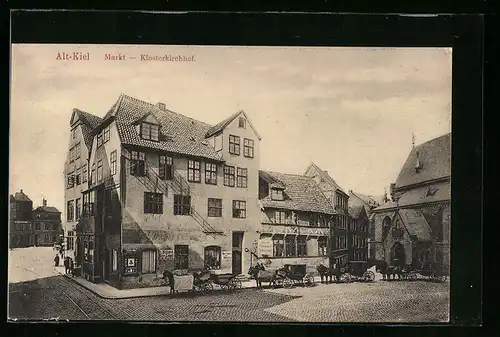 AK Kiel, Markt mit Klosterkirchhof