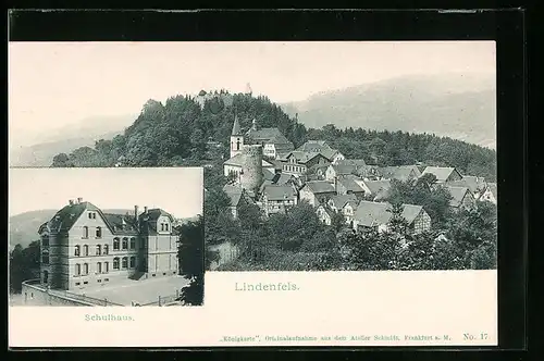 AK Lindenfels, Teilansicht, Schulhaus