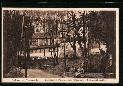 AK Gleisweiler, Gasthaus und Pension zum Felsenkeller