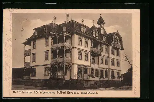 AK Bad Dürrheim, Hotel Waldblick