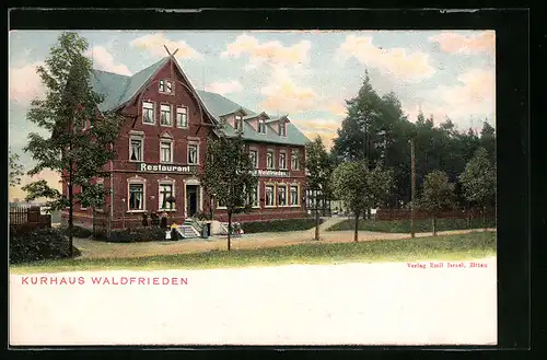 AK Zittau, Kurhaus Waldfrieden