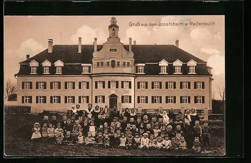 AK Reitenbuch, Josefsheim mit Kindergruppe