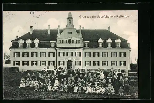 AK Reitenbuch, Josefsheim mit Kindergruppe