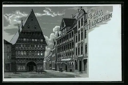 Lithographie Hildesheim, Am Knochenhauer Amtshaus