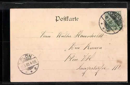 AK Lütjenburg i. Ost-Holst., Bismarckthurm, Markt