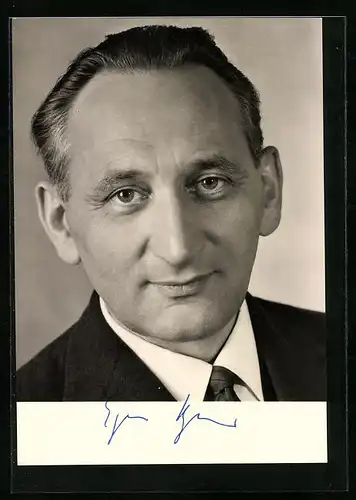 AK Portrait Egon Bahr, Bundesminister für wirtschaftliche Zusammenarbeit