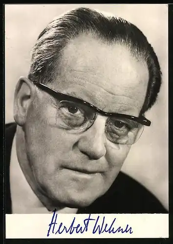 AK Portrait Herbert Wehner, Vorsitzender der SPD-Bundestagsfraktion