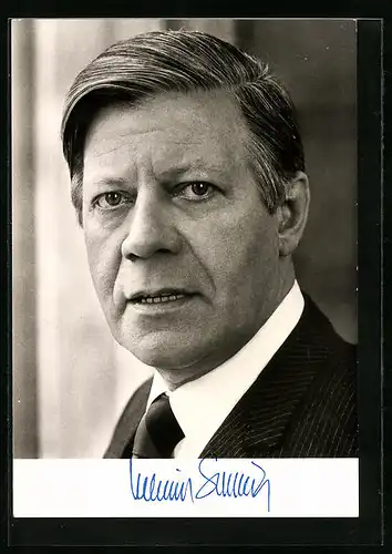 AK Portrait Bundeskanzler Helmut Schmidt