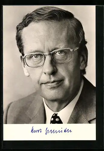 AK Portrait Kurt Gscheidle, Minister für Verkehr