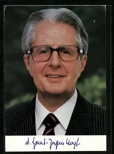 AK Portrait des SPD-Vorsitzenden Hans-Jochen Vogel