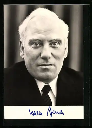 AK Portrait des Bundesministers für Arbeit Walter Arendt