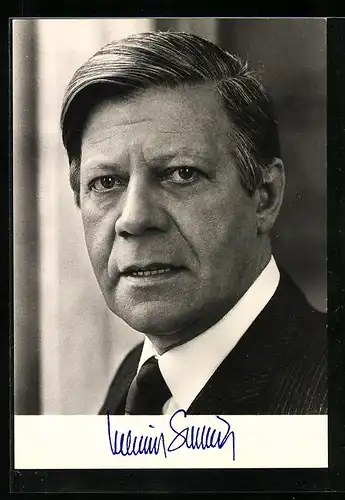 AK Portrait des Bundeskanzlers Helmut Schmidt