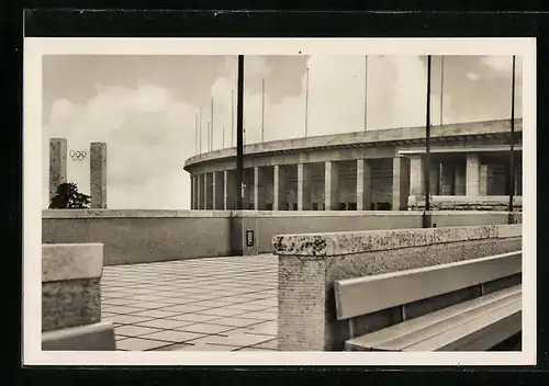 AK Berlin, Olympiastadion, Eingangsbereich der Deutschen Kampfbahn