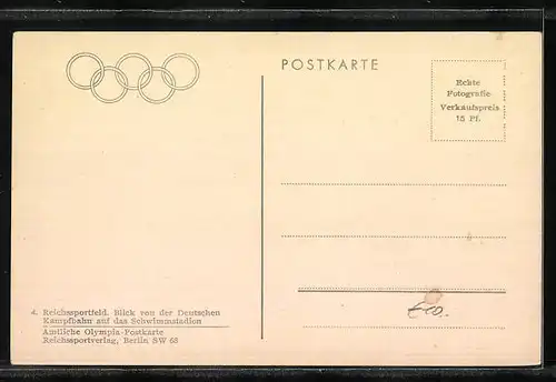 AK Berlin, Olympiastadion, Schwimmbecken