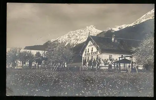 Foto-AK Innsbruck, Alpengasthaus Rechenhof von Alois Speckbacher