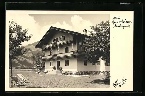 AK Mayrhofen /Tirol, Gasthaus Geschwister Schösser