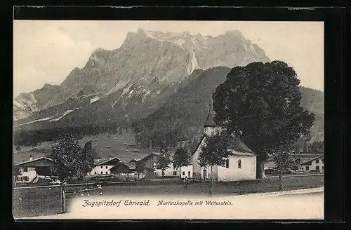 AK Ehrwald, Martinskapelle und Wetterstein