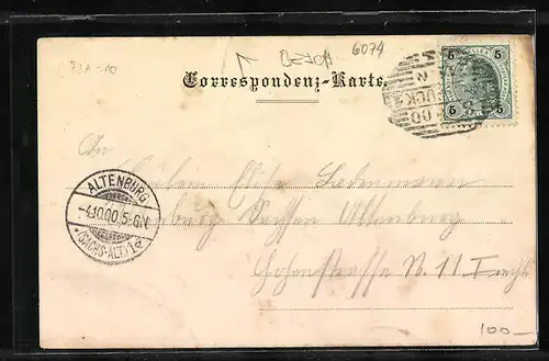 AK Judenstein b. Hall, Blick zur Kirche