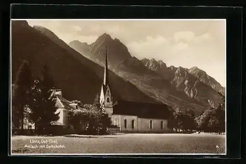 AK Lienz, Amlach mit Spitzkofel