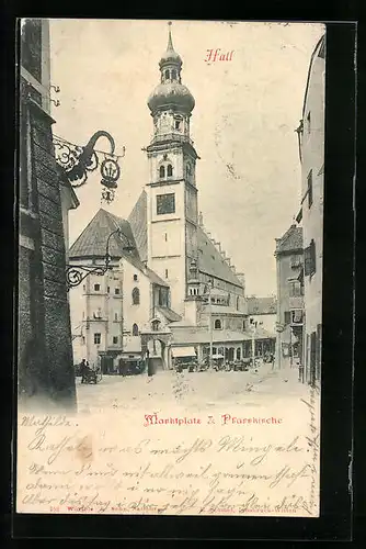 AK Hall, Marktplatz & Pfarrkirche