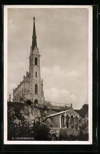 AK M. Locherboden bei Mötz, Ortspartie mit Kirche