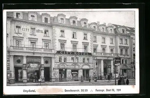 AK Berlin-Kreuzberg, Hotel Böhmischer Hof, Dresdnerstrasse 52