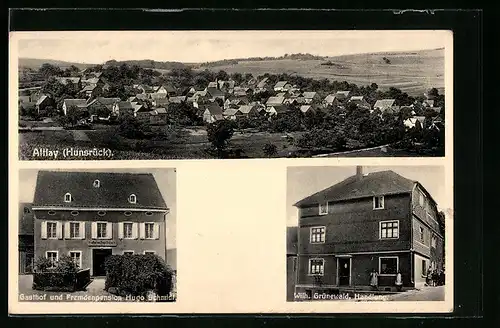 AK Altlay /Hunsrück, Gasthof Hugo Schmidt, Handlung W. Grünewald
