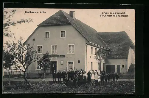 AK Oberwiehl, Gasthaus zum Adler