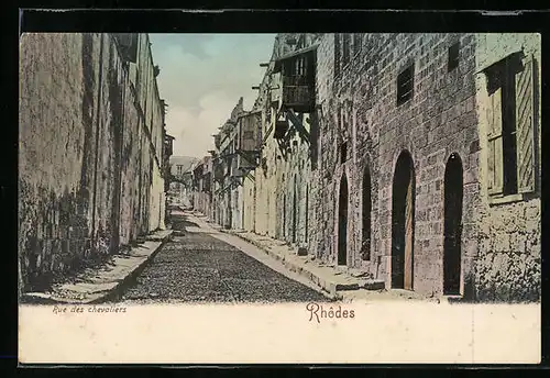 AK Rhodos, Partie in der Rue des chevaliers