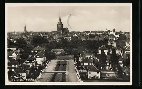 AK Hildesheim, Blick auf die Mittelallee