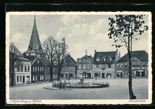 AK Lütjenburg i. Holst., Partie am Marktplatz