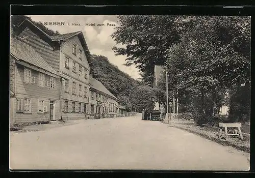 AK Sieber i. Harz, Hotel zum Pass