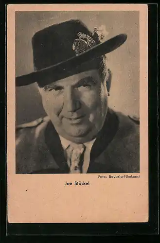 AK Schauspieler Joe Stöckel mit Hut
