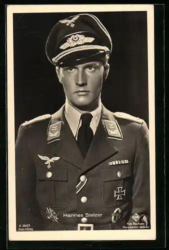 AK Schauspieler Hannes Stelzer in Uniform