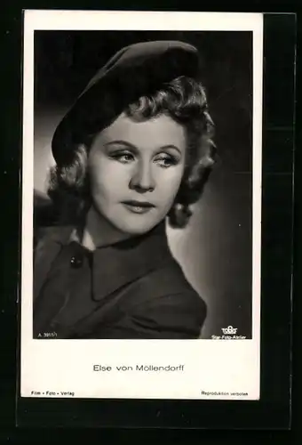 AK Schauspielerin Else von Möllendorff mit Hut