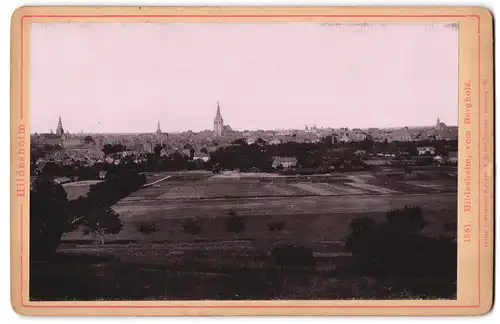 Fotografie Römmler & Jonas, Dresden, Ansicht Hildesheim, Blick nach der Stadt vom Bergholz aus gesehen
