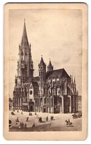 Fotografie F. X. Rambach, Freiburg i. B., Ansicht Freiburg i.B., Blick auf das Freiburger Münster