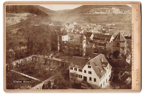 Fotografie C. Fuchs, Calw, Ansicht Calw, Blick auf das Kloster Hirsau mit Klostergarten