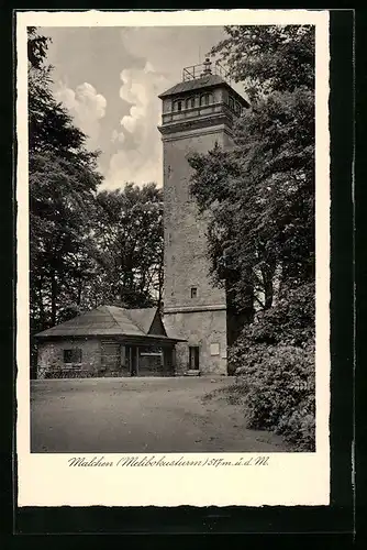 AK Malchen, Blick auf den Melibokusturm