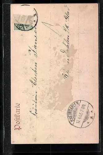 AK Crefeld, Cornelius-Denkmal, Bismarck-Platz und Restaurant im Stadtwald